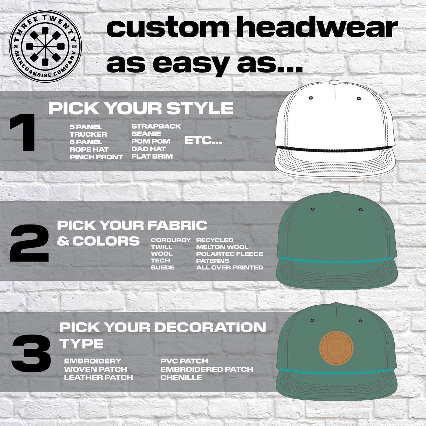 Fully cheap customizable hats